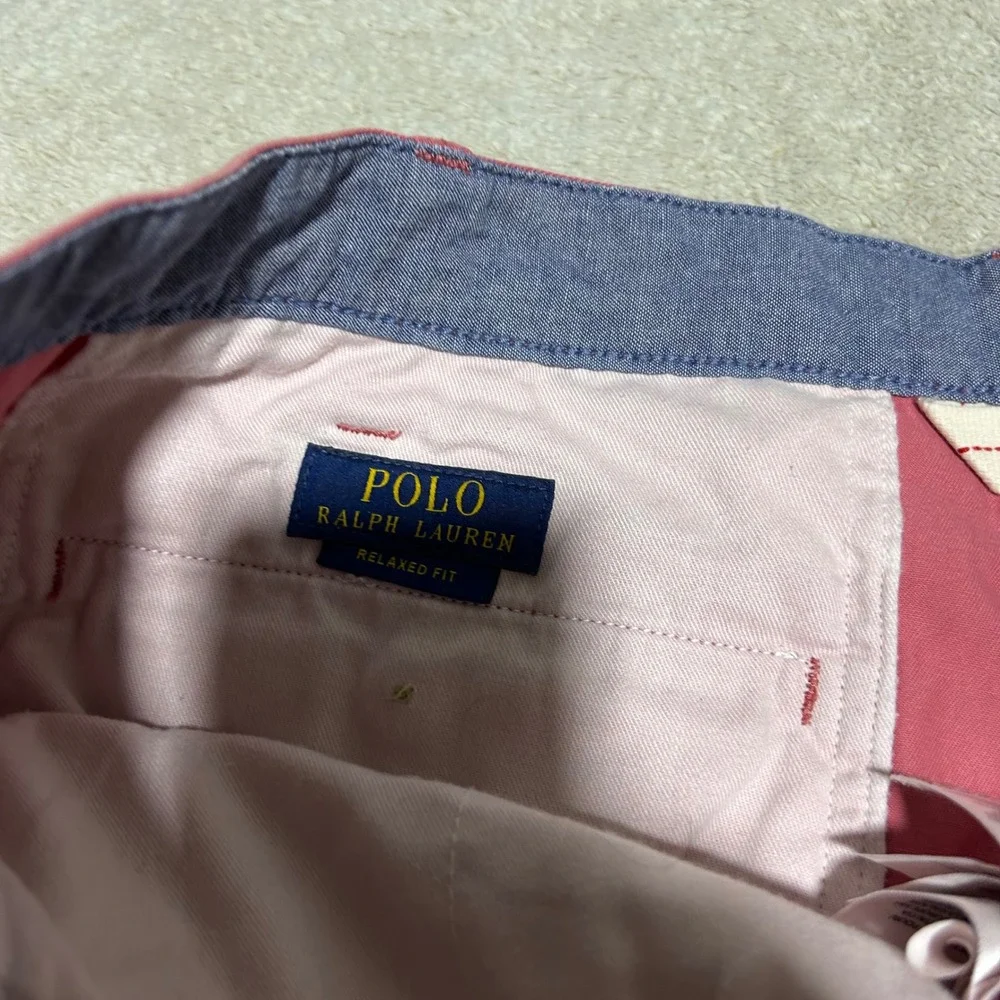Polo Ralph Lauren Shorts Mens 38 9in Pink Relaxed Fit Chino Cotton Twill 0919